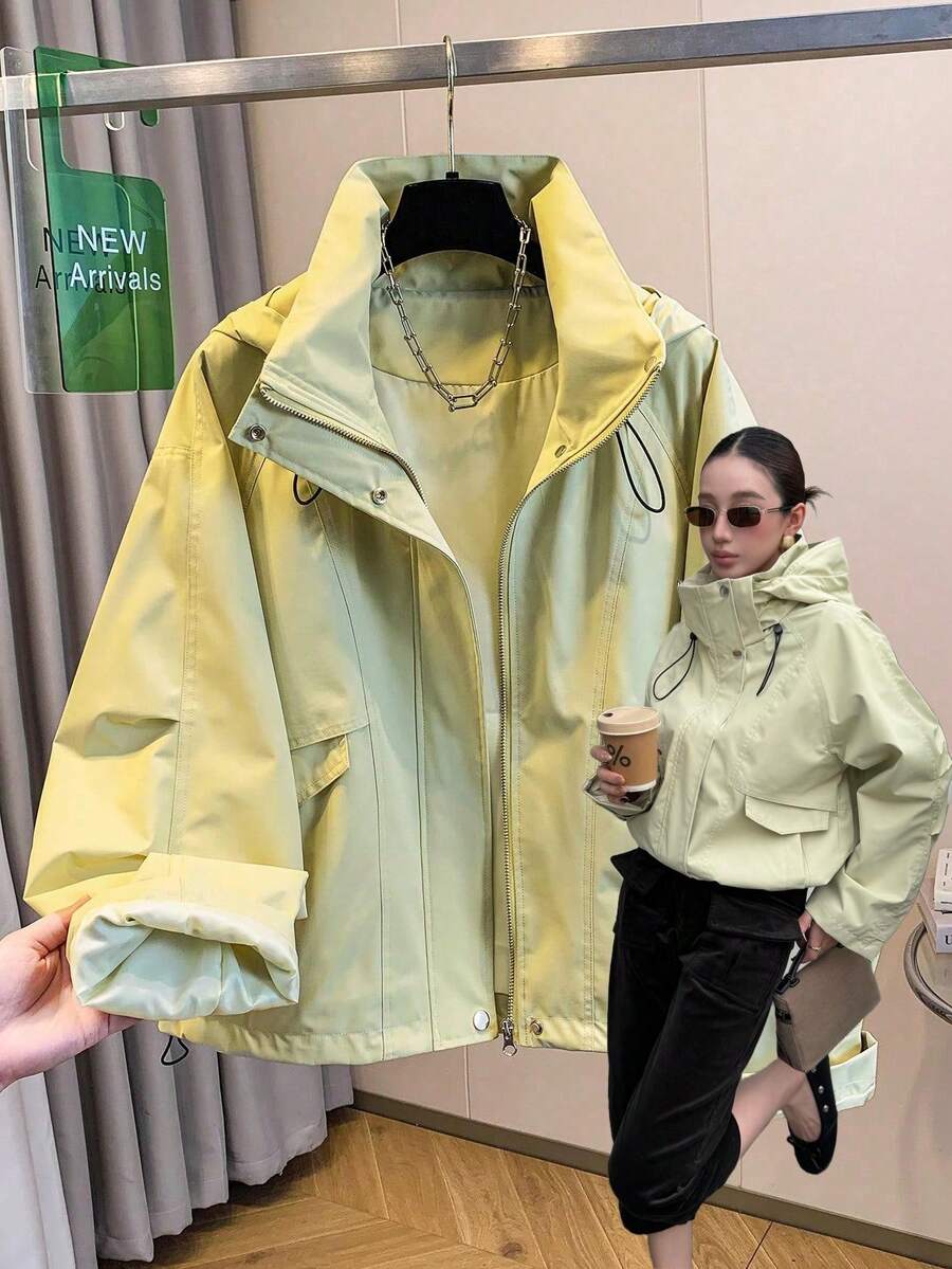 Women's Minimalist Softshell Jacket With Lining, Comfortable And Warm, Fashionable For Outdoor Sports, Holidays, Vacations, Daily Wear, Apré Fashion Multi-Style Outfit