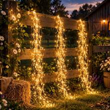 Dreamy Solar Cascading Branch Fairy Lights, Soft Warm LED Drip Lighting, Outdoor Waterproof, Great For Garden Potted Plants, Tree, Yard & Party Ornament - Ponytail Light - View 10