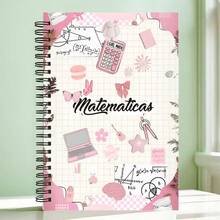Math Theme Spiral Notebook, College Ruled Inner Pages, High-Quality Paper, Portable Design, Suitable For Classroom Notes, Learning And Creative Writing - Ideal Choice For Students And Professionals, Design Daily Planner Record Classroom Notes Office Memo Portable Writing Notebook, Suitable For Professionals, Students And Office Use - Perfect Gift Choice, Artistic Cover Design, Learning Formula Record Journal, - One Book (50 Pages, 100 Pages) - View 9
