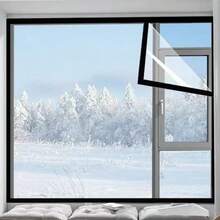 Window Insulation Film, Single Pack, Thickened Transparent Window Seal Film, Winter Windproof Cold-Proof Anti-Frost Warm Film For Window Balcony - A - View 10