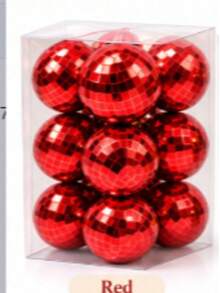 5cm Christmas Tree Baubles 12PCS Decorative Hanging Ball Set - Random - View 27
