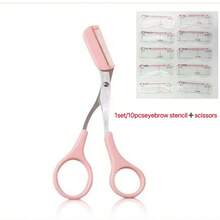 Stainless Steel Eyebrow Trimmer, Dual Function Eyebrow Scissors, Portable Beauty Scissors, Anti-Scratch Eyebrow Trimmer, Dual-Purpose Grooming And Trimming Beauty Tool, Eyebrow Trimmer - Upgraded Version - View 4