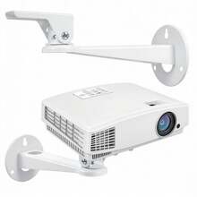 Projector Wall Mount Bracket & Home Security Camera Bracket, 360° Rotatable Projector Mount, Heavy Duty Metal Wall Mount - View 6