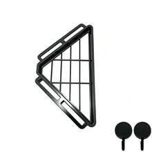 Kitchen Sink Triangle Drain Rack + 2 Hooks, Kitchen Storage Rack, No-Drill Installation ABS Cloth, Sponge Drain Rack Storage Rack, Multi-Function Drain Rack (Black, Gray, White) - Multicolor - View 12
