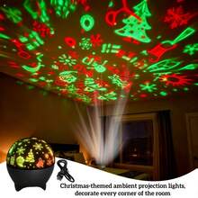 Christmas Theme Projection Light, Automatically Changes Light Patterns, Creates Dreamy Lighting Effect, Suitable For Holidays, Family Gatherings, Can Be Used As Atmosphere Light And Christmas Gift - Christmas Projection Light - View 13