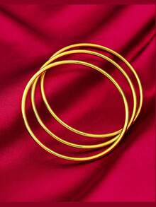 10pcs Stainless Steel 30-60mm Large Round Hoop Gold Plated Pendant Base Earring Making Connector - Round - View 2