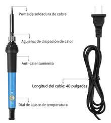 Adjustable Temperature Electric Soldering Iron Kit With Tools And Tips - Japan A Type Plug(100V) - View 2