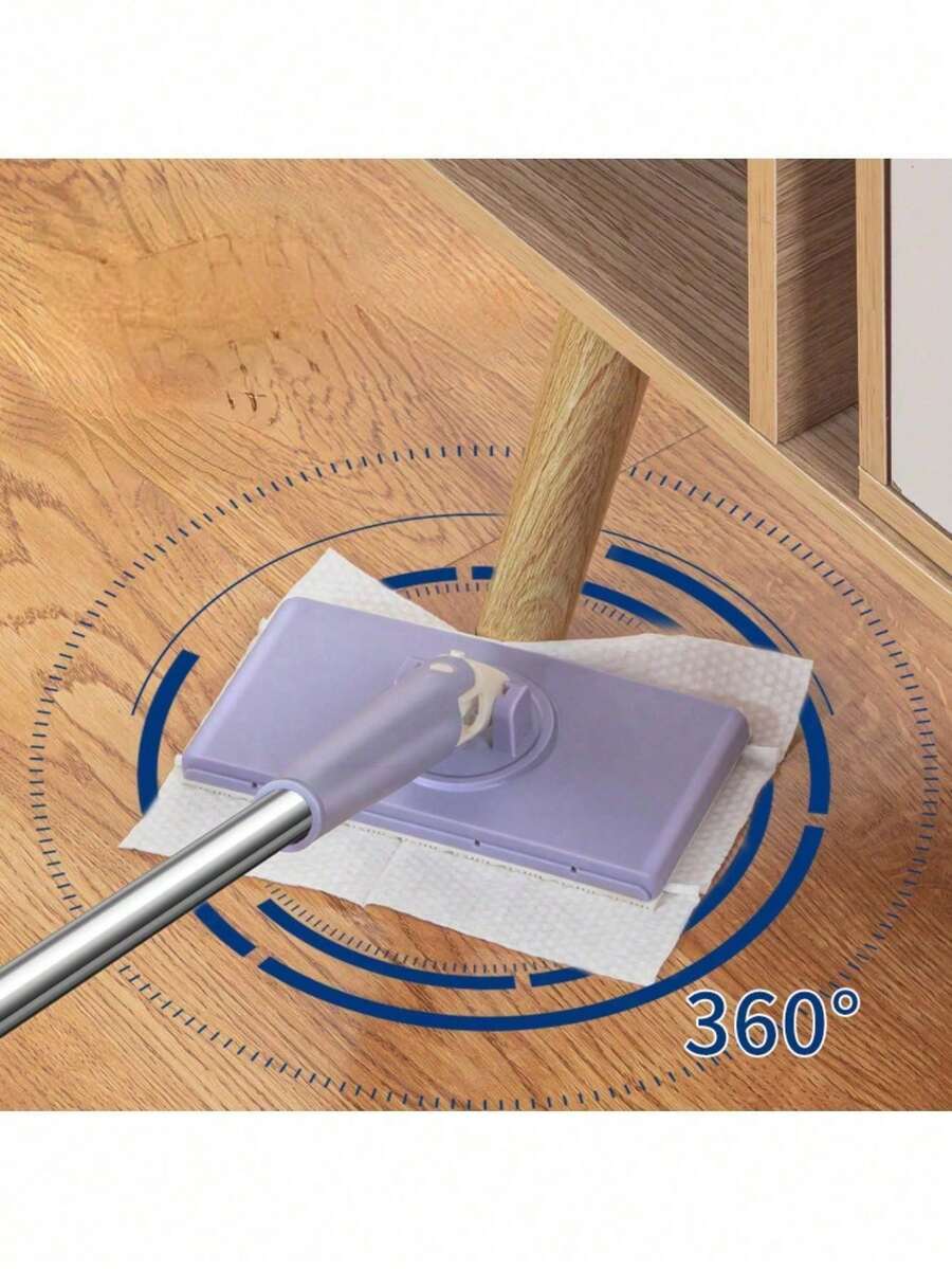 Upgraded Mini Mop With Automatic Head Replacement Function (Not Suitable For Floor Cleaning, Suitable For Cleaning Ceilings, Countertops, Mirrors, Etc.) | Quick-Dry Mop, Suitable For Cleaning Bathrooms And Kitchens - A - View 1