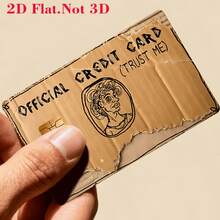 1pc Vintage Official Credit Card Sticker Privacy Protection Card Skin, Paper Birthday Gift PVC Material Anti-Fingerprint Anti-Scratch Wear-Resistant Card Sleeve, Suitable For Men, Women, Couples, Small Chip Cards, Bank Cards, Credit Cards, Transportation Cards, Student Campus Cards Personalized DIY - A - View 1