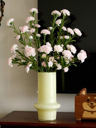 ZaiYe 3pcs, 45 Flower Heads - Elegant Carnation Bouquet - 33.46 In Long Branches, Realistic Artificial Flowers, No Maintenance Required, Suitable For Mother's Day, Wedding, Birthday, Valentine's Day Home/Office/Party Decoration - Durable Table Centerpiece