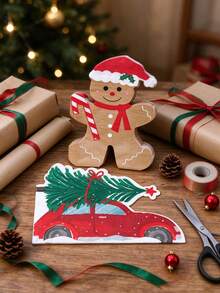 1set Christmas Napkins – Suitable For Christmas Dinner Table Decor And Use As Napkins; Ideal For Parties, Birthdays, And Holiday Table Settings. - A - View 3