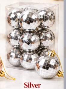 5cm Christmas Tree Baubles 12PCS Decorative Hanging Ball Set - Random - View 14