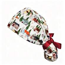 Christmas Women's Work Hat, Adjustable, Cute Print, Lightweight & Breathable - Adjustable - View 12