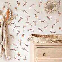 1Set Swimming Diving Wall Stickers Pool Jump Swim Wall Decals Bathroom Bedroom Living Home Wall Decor - Swimming - View 2