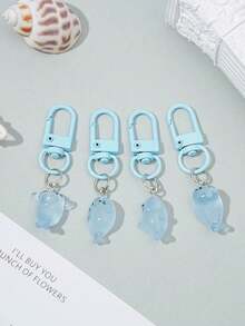 Cute Transparent Blue Seal Bag Charm, Mini Resin Ocean Animal Keychain Pendant, Handbag Backpack Decoration Accessory, Adorable Party Gift - Sea Lion Pendant - View 4
