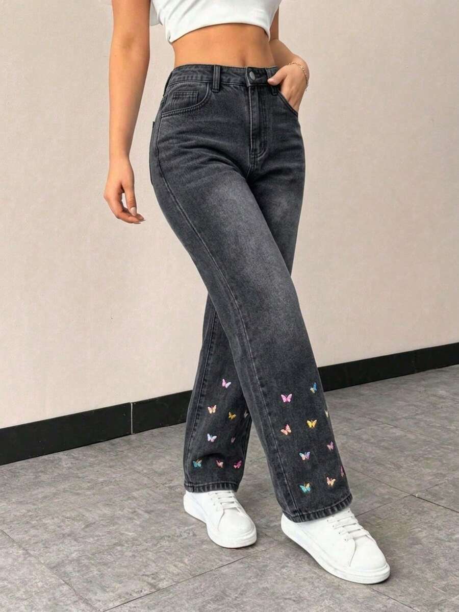 Women Jeans - Grey - View 1