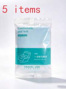 Disposable Double-Layer Thickened Non-Woven Fabric Adhesive Toilet Seat Covers For Travel, Business Trips, Hotels And Inns - Blue - View 10