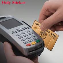 1pc Vintage Official Credit Card Sticker Privacy Protection Card Skin, Paper Birthday Gift PVC Material Anti-Fingerprint Anti-Scratch Wear-Resistant Card Sleeve, Suitable For Men, Women, Couples, Small Chip Cards, Bank Cards, Credit Cards, Transportation Cards, Student Campus Cards Personalized DIY - A - View 3
