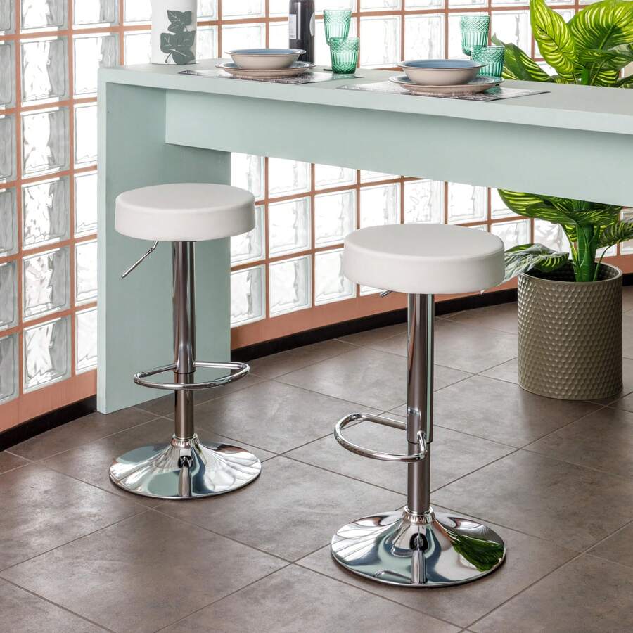 Baroni Barstools - White - View 1