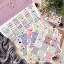 Spanish Bible Tabs, Morandi Spanish Bible Journaling Index Tabs With Symbolic Icons Of Core Stories/Themes, Old & New Testament Book Markers In Spanish, Self-Adhesive Bible Study Stickers, Christian Gift. - Morandi - View 5