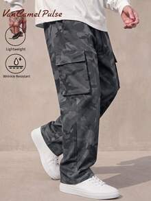 Vancamel Pulse Men's Outdoor Functional Casual Camouflage Cargo Pants, Versatile Minimalist Sports Long Pants - Grey - View 1