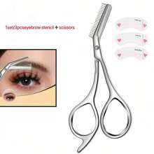 Stainless Steel Eyebrow Trimmer, Dual Function Eyebrow Scissors, Portable Beauty Scissors, Anti-Scratch Eyebrow Trimmer, Dual-Purpose Grooming And Trimming Beauty Tool, Eyebrow Trimmer - Upgraded Version - View 6