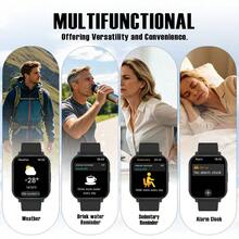 Smartwatch - High-Definition Display, Wireless Calling, Customizable Wallpaper, Fitness, Reminders, Music Control - Multicolor - View 7