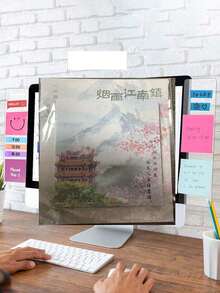 Computer Monitor Memo Board, Desktop Sticky Note Organizer, Office Desk Storage Accessory, Message Reminder Display Board, Neutral Home Office Workspace Decor, Peel And Stick Wallpaper, Window Privacy Film, Desktop Accessory, Home Decor And Accessories - Multicolor - View 15