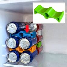3D Printed Refrigerator Beverage Can Rack, Suitable For Beverage Cans And Beer Bottles Fridge Storage Organizer - Multicolor - View 3