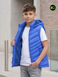 Big City Tween Boys Extended Size Tanks - Royal Blue - View 3