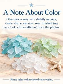 One Piece Of Sea Glass Christmas Tree Series Set, Handmade Desktop Sea Glass Art, DIY Holiday Decoration, Sea Glass Christmas Tree Making Kit, Creative Gift, Suitable For Adults, Sea Glass Halloween Christmas Tree Making Kit, Holiday Desktop Ornament. - Multiple Styles - View 11