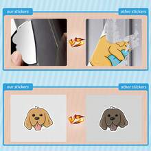 50Pcs Golden Retriever Stickers, Multicolor Pattern Stickers, Beautiful Stickers, Bottles, Decorative Paper, Scrapbooking, Diary, Laptop, Bumper, Skateboard, Water Bottle, Computer, Phone Greeting Cards, Photo Albums, Furniture, Stickers - one-size - View 4
