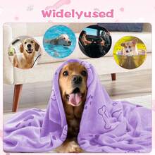 2pcs/1pc Handuk Anjing Besar untuk Pengeringan, Handuk Perawatan Hewan Peliharaan 20 x 40 Inci | Handuk Mandi Hewan Peliharaan Cepat Kering, Handuk Mikrofiber Lembut dan Menyerap Berwarna-warni, Untuk Anjing Kecil - MultiWarna - View 7