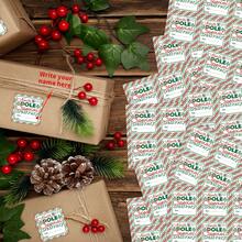 120pcs/20sheets "North Pole Special Delivery" Christmas Gift Stickers, Holiday Decoration Gift Labels, Self-Adhesive Handwriting Name Gift Sticker For Present Party Favor Gift Bags Cards Envelope - A - View 4