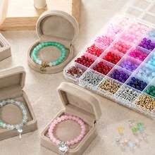 Approx. 1585/160pcs Round Beads Jewelry Making Kit, For DIY Crafts, Party Favors, Earrings, Bag Charms, Keychain Pendant Handmade Materials - Jewelry Making Kit - View 4