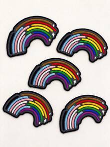 1pc/2pcs/3pcs/5pcs/6pcs/7pcs Inclusive Rainbow Pride Patch - Multicolor - View 12