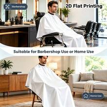 1pc Multi-Color Paint Splatter Barber Cape, Adjustable Neck Closure Styling Apron, Lightweight Haircutting Shawl, Suitable For Home Haircuts And Barber Salons - Multicolor - View 10