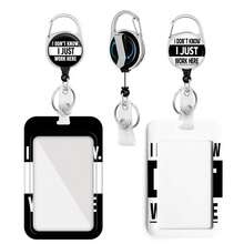 Retractable Badge Holder, Fun Name Tag ID Card Holder, Heavy Duty Vertical Card Protector, Suitable For Workplace, Office, Nurses, Students, Teachers And Unisex - Multicolor - View 7