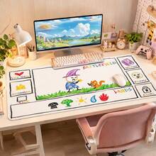 1pc Card Game Mat, Cute Wizard Hat & Yellow Fox Pattern, Magic Card Game Table Mat, Desktop Protector/Game Table Mat, TCG, CCG, RPG & Collectible Card Game Accessories, Multi-Functional (Can Also Be Used As Mouse Pad) - A - View 11