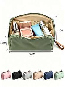1PC Customized Name Embroidery Storage Bag, Jewelry Storage Bag, Personalized Makeup Bag, Bridal Gift, Toiletries Bag, Birthday Gift (Unisex) - Multicolor - View 8