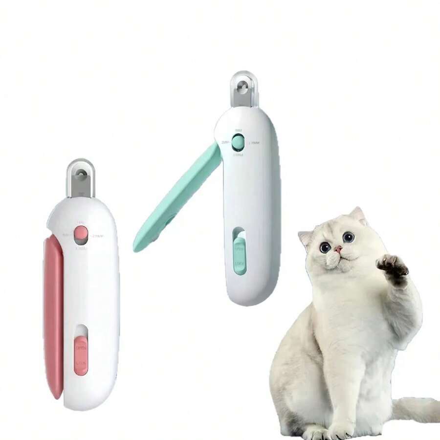 Gravity Push Cat Nail Clipper Adjustable Round Hole Pet Nail Trimmer Beginner Friendly Blind Clip - View 1
