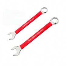 Red Dipped Handle Combination Wrench Set, Open End And Box End Wrenches, Cr-V Steel Hand Tools, Suitable For Car Repair - Red Handle Dual-purpose Wrench Set - View 8