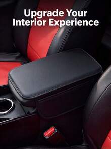 1 Set Universal Car Armrest Box Heightening Pad, Car Storage Hanging Bag And Car Interior Care Cream, Memory Foam Armrest Box Pad, All-Season Use, Car Storage Bag, Universal For All Car Models, Heightened Armrest Box, Organize Car Interior Clutter - Black - View 8