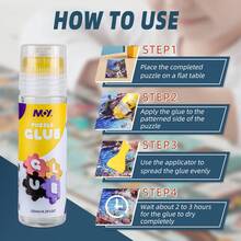 1/5pcs 125ml Clear Glossy Quick-Drying Puzzle Glue, Suitable For Puzzle Enthusiasts And Puzzle Framing Display - 125ml - View 7