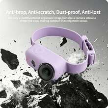 Compatible With DJI Osmo Nano Silicone Wrist Strap Protective Case, Multi-Position Adjustable Wrist Strap For Action Camera, Anti-Drop Storage Wrist Strap, 1:1 Precise Cutouts, Anti-Scratch Anti-Dust Outdoor Cycling Handheld Shooting Anti-Loss Protective Shell - View 8