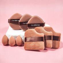 9 Pcs Makeup Sponge & Soft Applicator Set, Multi Functional Face Cosmetic Tools For Foundation & Cream Application - Multicolor - View 2