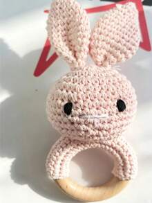 Handmade Crochet Rattle, Baby Rattle Toy, Attracts Baby's Attention, Infant Parent-Child Interaction Toy, Built-In Bell, 3D Cute, Rich Details, Newborn Memorial Gift, Easter Gift, Halloween Gift - Multicolor - View 10