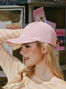 Popjeli 1pc Bow-Knot Baseball Cap, Casual Versatile Sun Visor Hat For Men & Women, Suitable For Spring/Summer, Y2K Solid Color - Pink - View 9