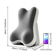 1pc Adjustable Detachable Ergonomic Memory Foam Wedge Pillow, Inclined Leg Support Cushion, Multifunctional Backrest Pillow For Bed, Sofa, Reading, Travel, Bedroom - one-size - View 13