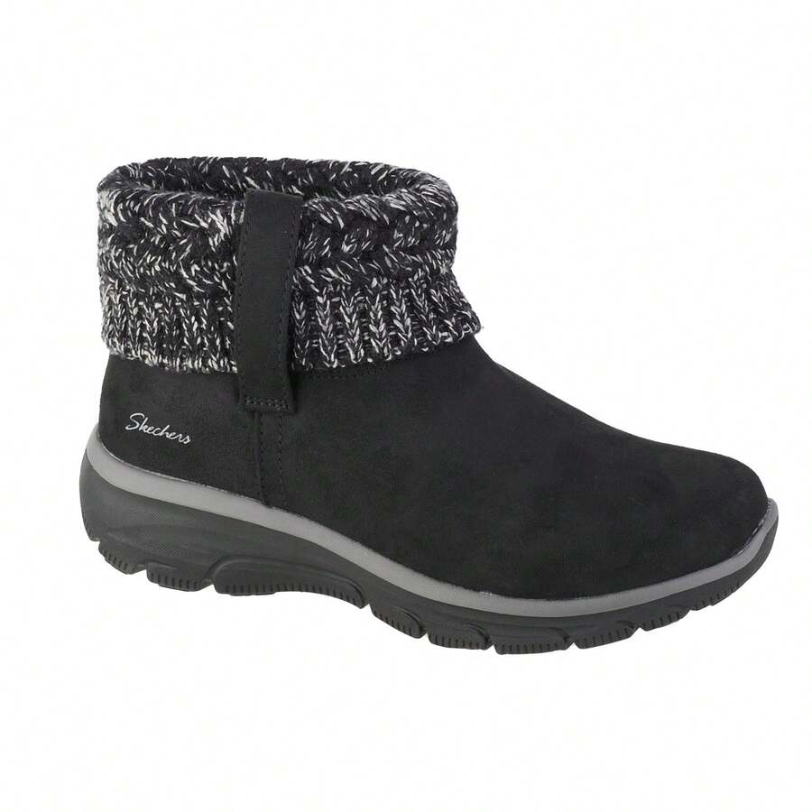 Skechers سكيتشرز إيزي جوينج - كوزي ويذر 167401-BLK للنساء، بوت شتوي أسود - الأسود - مشاهدة 1